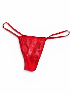 La Perla Studio Red Mesh G-String Panties Sz 2 NWOT